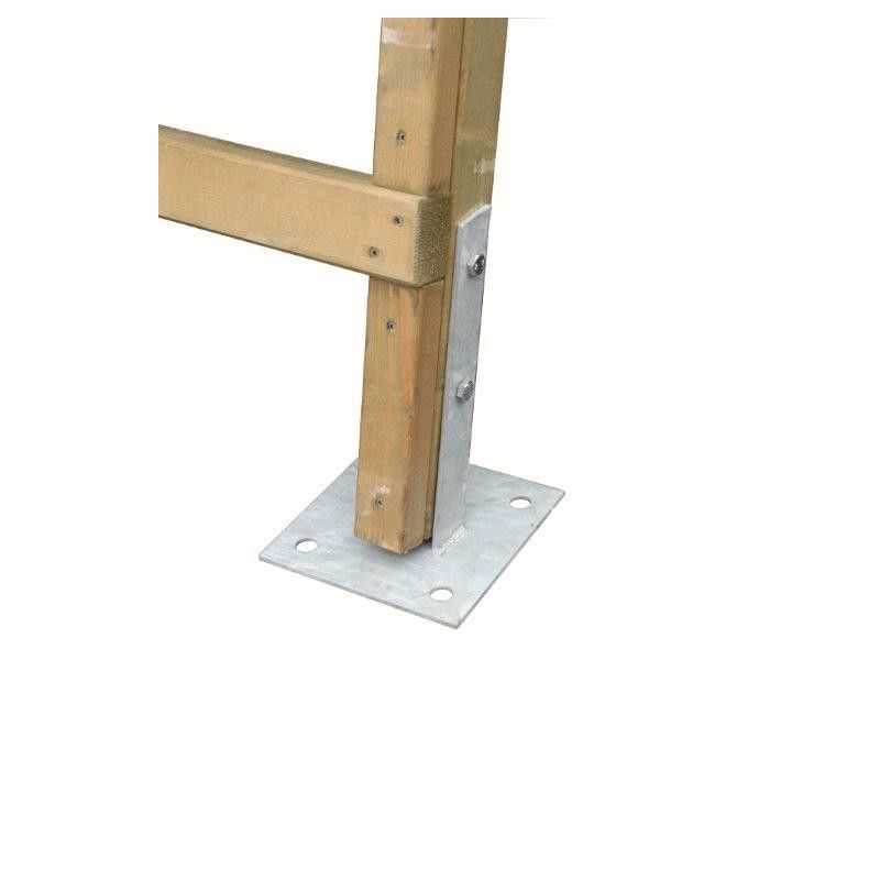 Bock-Fußplatte 15° für Leitern