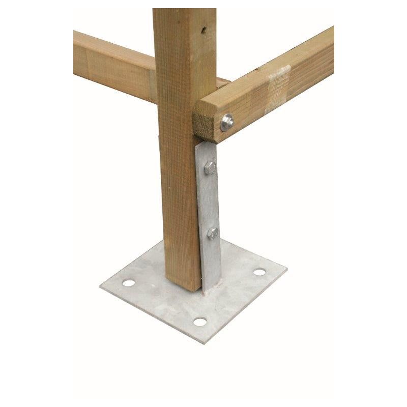 Bock-Fußplatte 90° für mob. DJB